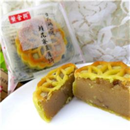 黄金兴桃山皮鲜花蜜豆月饼